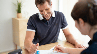 Homme en consultation diététique - ALLIANCE Pornic